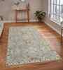 Blue Farmhouse Wool 5x7 Feet  Handmade Rectangle Carpet