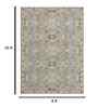 Blue Farmhouse Wool 5x7 Feet  Handmade Rectangle Carpet