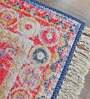 Blue Faux Silk Persian 3 x 5 Feet Hand Woven Carpet -Avioni Collection