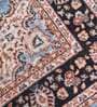 Blue Persian Faux Silk 5 ft x 7 ft Hand Woven Carpet