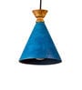 Blue Feather Cement Single Hanging Light