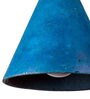 Blue Feather Cement Single Hanging Light