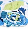 Blue Fitted 120 TC Cotton 1 Bedsheet & 2 Pillow Covers