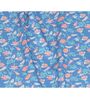 Blue Floral 144 TC 100% Cotton Single Bed Sized Bed Sheets With 1 Pillow Cover