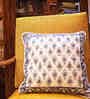 Blue Traditional 100% Cotton 16 x 16 Inches Cushion Cover