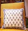 Blue Traditional 100% Cotton 16 x 16 Inches Cushion Cover