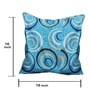Blue Geometric 100% Cotton 16 x 16 Inches Cushion Cover