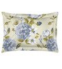 Blue Floral 104 TC Cotton Single Bed Sized Bed Sheets With 1 Pillow Cover