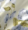 Blue Floral 104 TC Cotton Single Bed Sized Bed Sheets With 1 Pillow Cover