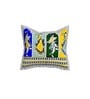 Blue Floral 144 TC Cotton King Bedsheet and 2 Pillow Cover