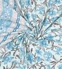 Blue Floral 144 TC Cotton King Bedsheet and 2 Pillow Cover