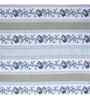 Blue Floral 144 TC Microfiber King Sized Bedsheet Bedsheet 2 Pillow Heaven Collection