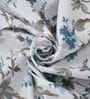 Blue Floral 180 TC Cotton King Bedhseet 2 pillow covers