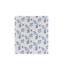 Blue Floral 180 TC Cotton Queen Size Double Bedsheet with 2 Pillow Covers