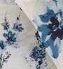 Blue Floral 180 TC Cotton Queen Sized Bed Sheets with 2 Pillow Covers