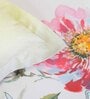 Blue Floral 180 TC Cotton Queen Sized Bed Sheets with 2 Pillow Covers