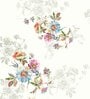 Blue Floral 180 TC Cotton Queen Sized Bed Sheets with 2 Pillow Covers