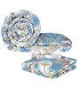 Blue Floral 180 TC Microfiber 4 Pieces Bedding Set Arena Collection