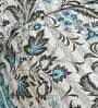Blue Floral 210 TC Cotton 4 Pieces Bedding Set