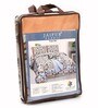 Blue Floral 210 TC Cotton 4 Pieces Bedding Gift Set