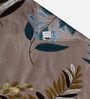 Blue Floral 210 TC Cotton Single Bed Sheet With 1 Pillow Cover