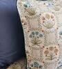Beige Floral 210TC 100% Cotton Printed Flat Super King Bedsheet With 2 Pillow Covers