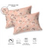 Pink Floral 220 Tc Cotton Super King Bedsheet With 2 Pillow Covers