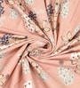 Pink Floral 220 Tc Cotton Super King Bedsheet With 2 Pillow Covers