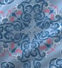 Blue Patterned 225 TC Cotton 4 Pieces Bedding Set Siena Collection