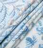 Blue Floral 4 Pcs Comforter Set With Queen Size Bedsheet With 2 Pillow Covers