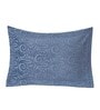 Blue Floral 400 TC 20X30 Inches Pillow Sham (Set of 2) Grandeur Collection