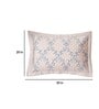 Blue Floral 400 TC 20X30 Inches Pillow Sham (Set of 2) Grandeur Collection