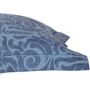 Blue Floral 400 TC 20X30 Inches Pillow Sham (Set of 2) Grandeur Collection
