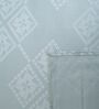 Blue Floral 400 TC Single Bedsheet with 2 Pillow Covers Luxury Series Collection