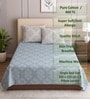 Blue Floral 400 TC Single Bedsheet with 2 Pillow Covers Luxury Series Collection