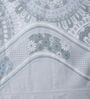 Blue Floral 400 TC Super King Size Bedsheet with 2 Pillow Covers Luxury Series Collection
