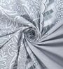 Blue Floral 400 TC Super King Size Bedsheet with 2 Pillow Covers Luxury Series Collection