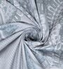 Blue Floral 400 TC Super King Size Bedsheet with 2 Pillow Covers Luxury Series Collection
