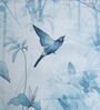 Blue Floral 400 TC Cotton Superking Size Bedsheet With 2 Pillow Covers Threads Digital Collection