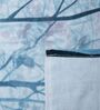 Blue Floral 400 TC Cotton Superking Size Bedsheet With 2 Pillow Covers Threads Digital Collection