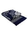 Blue Floral Chenile 5 X 7 Feet Machine Made Carpet Blue Floral Chenile 5 X 7 Feet Machine Made Carpet