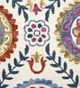Multicolor Suzani Wool 4 ft x 6 ft Hand Tufted Carpet