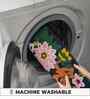 Blue Floral Microfibre 24X16 Inches Anti-Skid Bath Mat