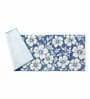 Blue Floral Polyester AntiSkid Bathmat