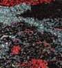 Blue Floral Polypropylene 5 ft x 2 ft Machine Made Runner