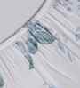 Blue Floral Print 300 TC Cotton Double Bed Fitted Sheet with 2 Pillow Case Sensory Bloom Collection