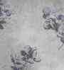 Blue Floral Print 300 TC Cotton Double Bed Sheet with 2 Pillow Covers Sensory Bloom Collection