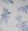 Blue Floral Print 300 TC Cotton King Size Bed Sheet with 2 Pillow Covers Sensory Bloom Collection