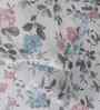 Blue Floral Print 300 TC Cotton King Size Bed Sheet with 2 Pillow Covers Sensory Bloom Collection