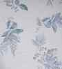 Blue Floral Print 300 TC Cotton Single Bed Fitted Sheet with 1 Pillow Cover Sensory Bloom Collection